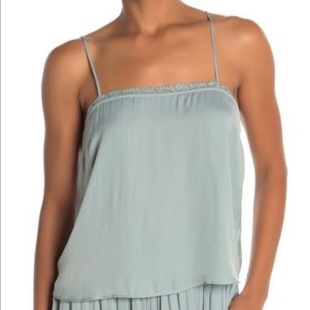 Free People Beyond Me Cami Tank Sea Sage size xs, new with tags